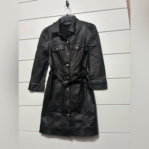 RETROFETE LEMA COATED DENIM DRESS size S - Picture 7 of 11